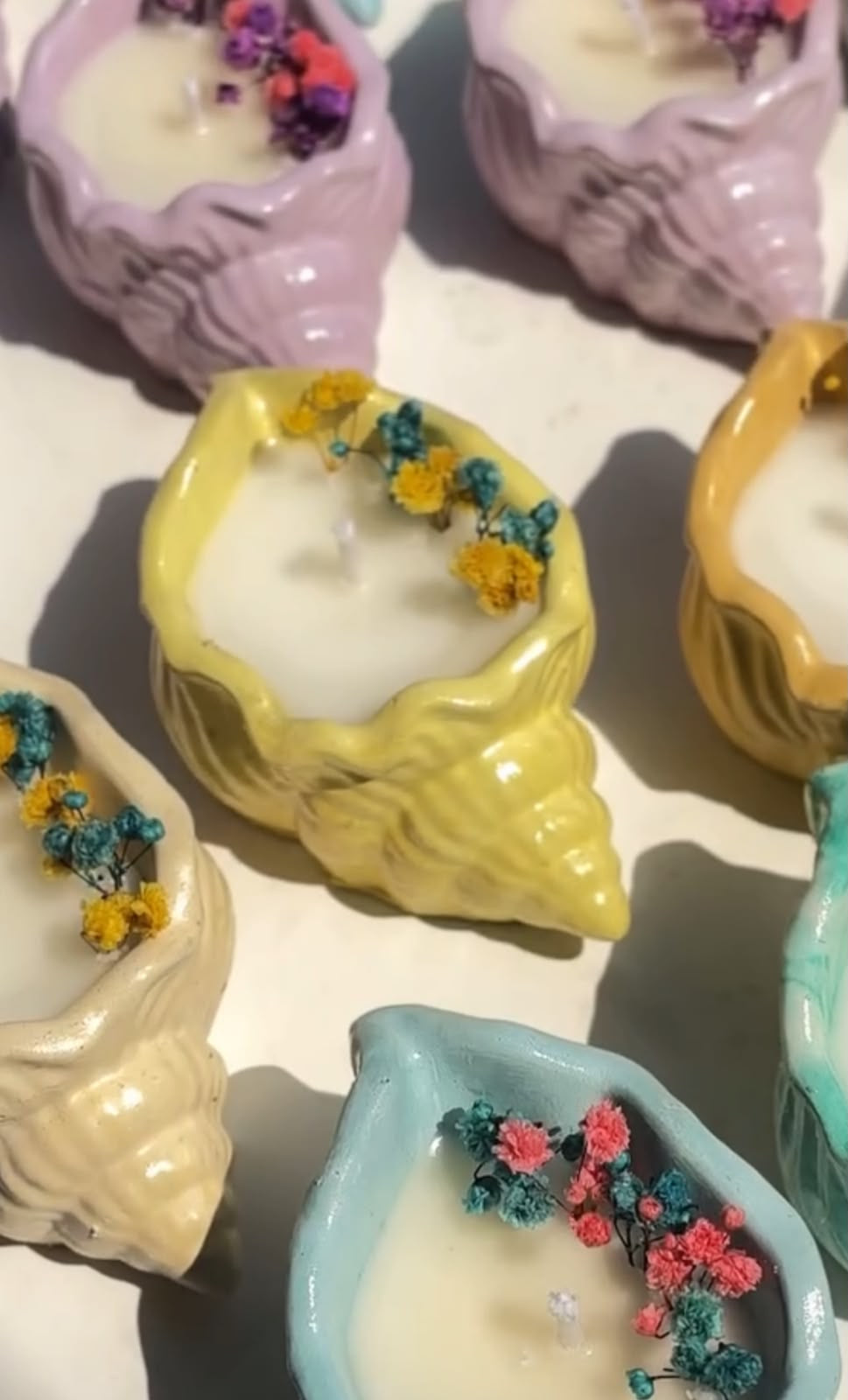 Seashell Bloom Candle