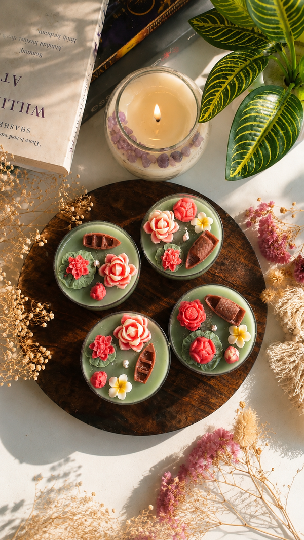 Lotus Pond – Jumbo Tea Light Candle Set