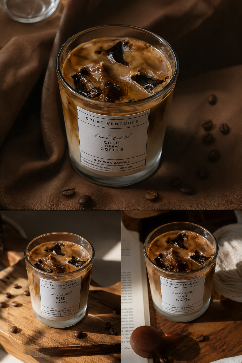 Iced Coffee Latte Candle ☕🤎