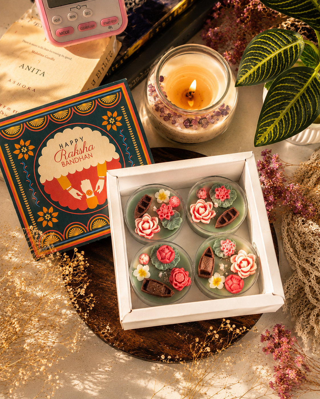 Lotus Pond – Jumbo Tea Light Candle Set